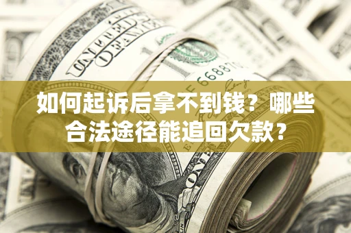 武汉如何起诉后拿不到钱？哪些合法途径能追回欠款？