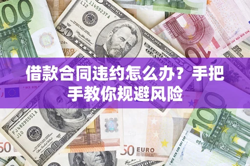 武汉借款合同违约怎么办？手把手教你规避风险