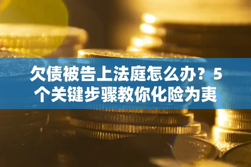 武汉欠债被告上法庭怎么办？5个关键步骤教你化险为夷